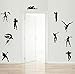 Game Wall Stickers Poster Floss Dancing Wall Decor Peel, Game Stick Poster Decals, Floss Vinyl Wallpaper for Kids Rooms (21.5