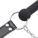 Silicone Mouth Gag Strap Dog Bite Bone Plug, SM Slave Bondage Leather Horse Harness Restraints Leash Chain, Adult Sex Toys for Women Men,Blackthumb 4