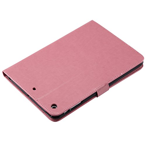 iPad Mini 2 Mini 3 Case, LittleMax(TM) Lightweight PU Leather Flip Stand Embossed Bird & Butterfly & Girl Case Smart Cover with Auto Wake/Sleep for Apple iPad Mini 3/2/1 -#3 Pink - Thumbnail 5
