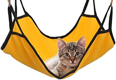 Ylen Soft Fleece Cat Hammock Pet Toy Kitten Cage Hanging Bed for Cats Rabbits Ferrets