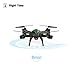 Beebeerun WiFi FPV Quadcopter Drone with Camera Live Video 2.4GHz Headless Mode Altitude Hold One-Key Function VR Headset-Compatible Gravity Induction Damage Resistance (Black Drones with Camera)