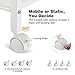 LANGRIA 3-Tier Kitchen Microwave Oven Rack Shelving Unit Microwave Shelves, Adjustable Microwave Storage Shelf with Wire Mesh Shelves Storage Rack, Ivory White