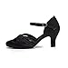 BAYSA Women's Comfortable Low Heel Satin Wedding Ballroom Latin Taogo Dance Shoe Heel 2.2