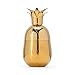 W&P Pineapple Cocktail Shaker | Gold, 18 Ounce | Craft Cocktail Mixer, Mid Century Modern Designer Bar Accessories, Stainless Steel, Bar Tool