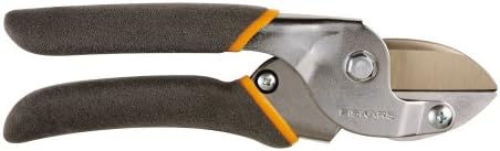 UltraBlade Power-Lever Anvil Pruner w/ Safety Locking Device. Blade length is 1 3/8 inches. Cuts branches as thick as 5/8 incs for pruning of small branches, like herbs,