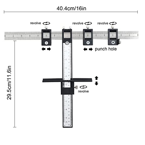 TOOLFLIFE Hardware Pull Jig Template, Drawer Handle Jig Knob