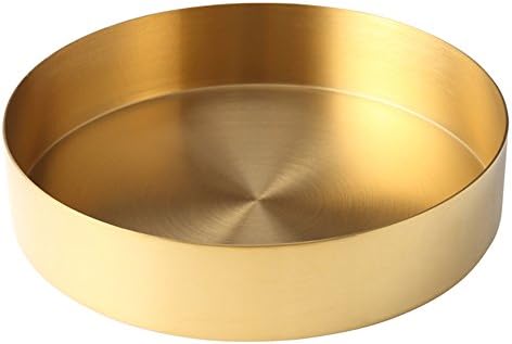 Levohome Stainless Steel Jewelry Organizer Display Showcase Catchall Serving Tray Holder for Earrings, Bracelets, Necklaces &amp; Rings by Homestia