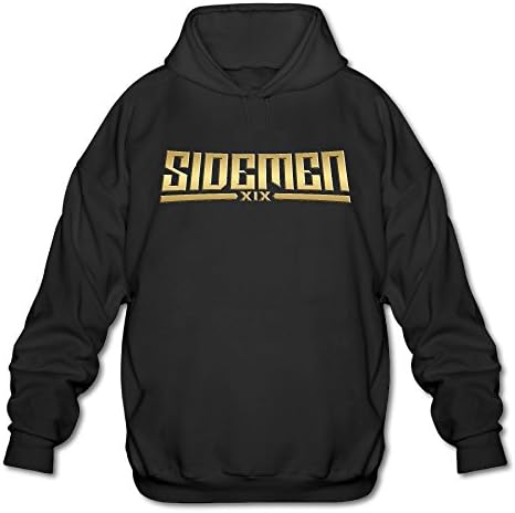 Gold Sidemen Symbol Men's Fleece Hoodie Adult Sweater Black S