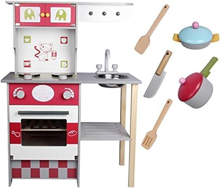 Amazon 子供 子供木製おもちゃ ヨーロッパのキッチンのための木製のキッチンおもちゃは 遊びのふりをし キッチンおもちゃ遊びは設定した 調理器具 食器 おもちゃ