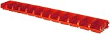 Faithfull FAIPAN12 12pc Plastic Storage Bins 4 Wall Rails Set Fixings Workshop view 2
