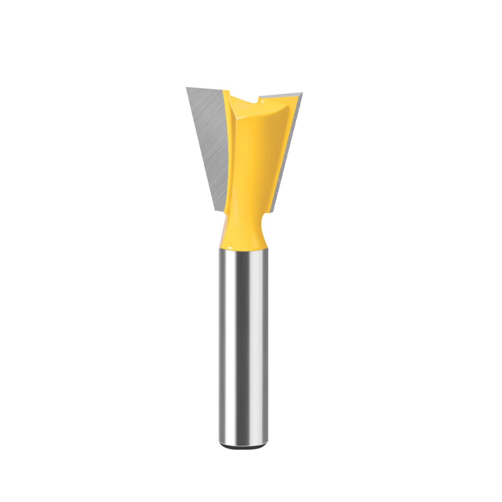 MACHSWON Straight Cut Router Bit Milling Cutter Cutting Dovetail Bit 8mm Shank,3/4" Cut Diameter Wood Cutting Trimming Cutter Double Flute Straight Grooving Bits for Woodworking Dovetail Bit