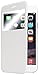 PASONOMI iPhone 6 Case, [Smart Window View] Apple iPhone 6 Folio Wallet Case - Slim Flip Leather Case for Apple iPhone 6 4.7 Inch Smartphone (White)