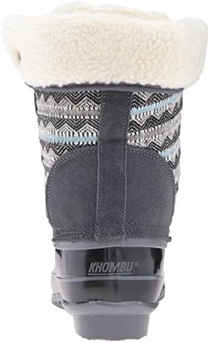 khombu suede sweater accent duck boots