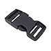 3/4 Inch Flat Two Ways Dual Adjustable Side Release Plastic Buckles（10pcs）