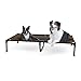 K&H Pet Products Original Pet Cot Elevated Dog Bed Chocolate/Black Mesh X-Large 32 X 50 X 9 Inches