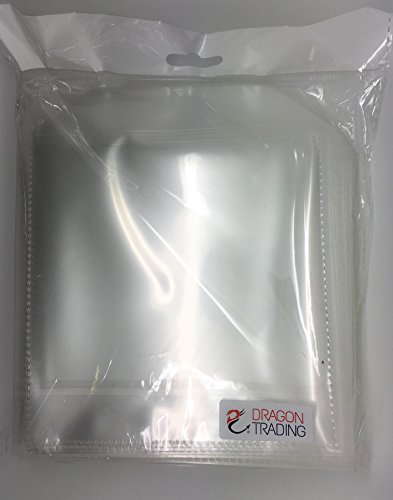 25 x CD DVD Disc Clear Cover Cases Plastic 150 Micron Sleeve Wallet - 25 Pack