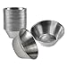 Fit Meal Prep [24 Pack 1.5 oz Stainless Steel Dipping Sauce Cups, Reusable Metal Ramekins, Commercial Grade Condiment Bowls, Individual Portion Cups, Small Round Au Jus Cup for Home, Restaurant