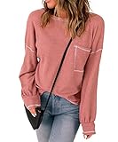 CARCOS Plus Size Tops For Women Long Sleeve