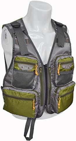 MDSTOP Fly Fishing Vest, Adjustable Mesh Photography Jacket with Pockets, Quick-Dry Hunting Waistcoat, Fits for Outdoor Sports