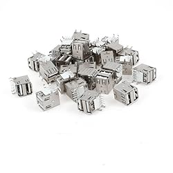 uxcell Dual USB Type A Right Angle DIP 8-Pin Female
