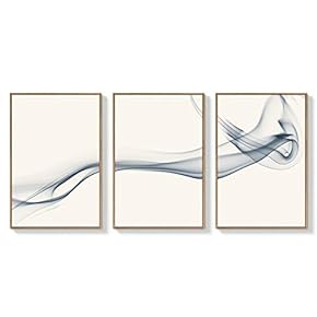 Framed Canvas Wall Art for Living Room, Bedroom Abstract Zen Canvas Prints for Home Decoration Ready to Hanging - 16"x24"x3 Panels