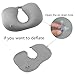 Inflatable Travel Neck Pillow Suitable for Airplane (Gray)
