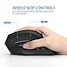 Jelly Comb Ergonomic Mouse, 2.4GHz Optical Wireless Vertical Mouse with 3 Adjustable DPI 800/1200 / 1600, 6 Buttons