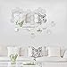 ATFUNSHOP Hexagon Mirror Wall Stickers 12 PCS 5inch - Removable Acrylic Mirror Wall Decor DIY Modern Decoration