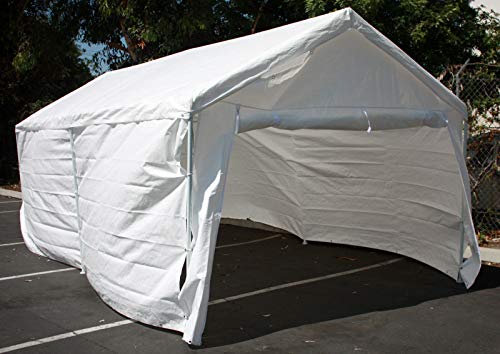 9TRADING Add On Canopy Garage Side Wall Kit 4 10'x20' Tent Parking Carport Party Shelter