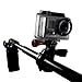 Handlebar Seatpost Camera Mount for Bikes - Motorcycles - Mountain Biking - Ski Pole - with Red Aluminum Thumbscrew to attach Action Sports Cameras by Flight Speed Camera Mounts