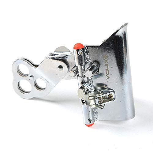 HWPYSLV Safety Rope Fall Protection Nylon Rope self-Locking Device, Outer Wall line Climbing Lock lowering Device, Nylon Rope self-Locking Device,Silver,A