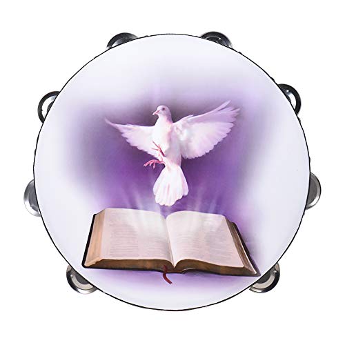 heaven2017 8 Inch Hand Hold Tambourine Clap Drum Percussion Instrument