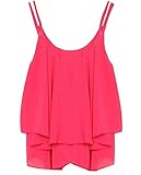 Lowpricenice (TM) Women Sexy Bilayer Chiffon Loose Vest Shirt