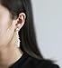 Waterfall Earrings-UltraSparkling Long Pearl earrings with Diamonds-Super Beautiful