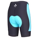 beroy Womens 3D Gel Padded Bike Shorts with Side Pockets for 5.5