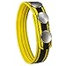 3-Snap Adjustable Leather Erection Ring - Yellow