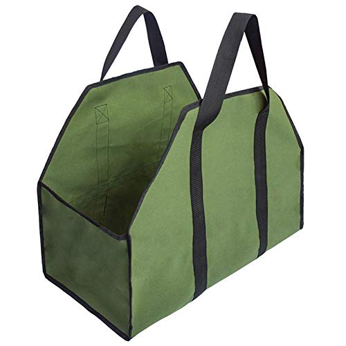image for SODIAL Portable Storage Bag Waterproof Canvas Log Storage Bag Wood Fir