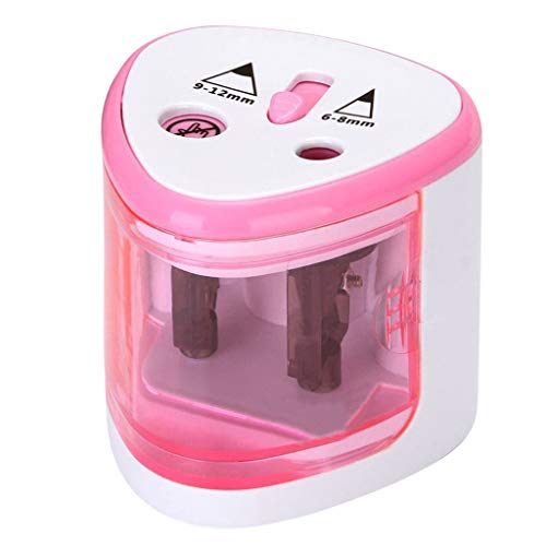 image for Transser- Transser Electric Pencil Sharpener - Portable Double Hole Fa