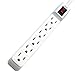 KMC 6-Outlet Surge Protector Power Strip 5-Pack, 245 Joule, Overload Protection, 1.5-Foot Cord, ETL Listed
