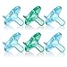 Philips Avent Soothie Pacifier, 0-3 Months, Blue/Green - 6 Pack
