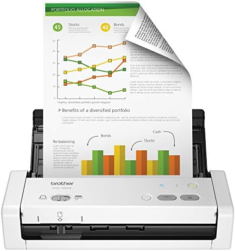 Brother Wireless Portable Compact Desktop Scanner, ADS-1250W, Easy-to-Use, Fast Scan Speeds, Ideal for Home, Home Office or On-the-Go Professionals Brother Wireless Portable Compact Desktop Scanner, ADS-1250W, Easy-to-Use, Fast Scan Speeds, Ideal for Home, Home Office or On-the-Go Professionals