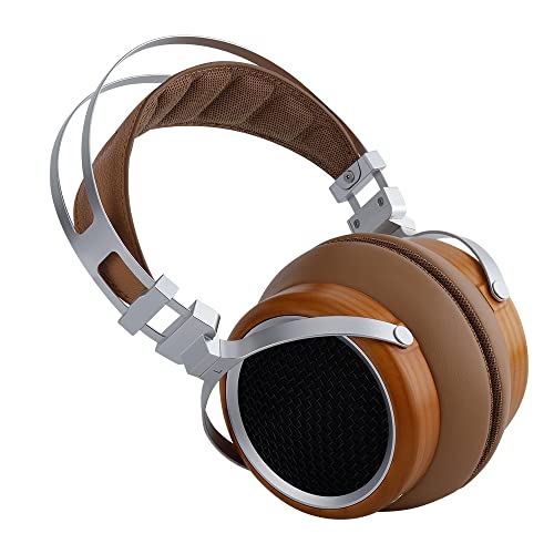SIVGA Luan Hi-Fi 50 mm Dynamic Driver Open Wood Headphones (Brown)