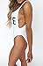 FISACE Women's Bride U Back Monokini One Piece Swimsuit Swimwear