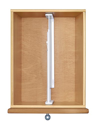 mDesign Adjustable, Expandable Drawer Organizer/Divider - Foam Ends, Strong Secure Hold, Locks in Place - for Bedroom, Bathroom, Closet, Office, Kitchen Drawer Storage - 2.5" - Pack of 4, White
