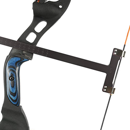 Chaungtong Bow Square Archery T Ruler 12 inches Measurement Compound Recurve Bow (CT013,Black)