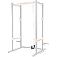 Sunny Health & Fitness Power Cage Squat Rack Upgrade Attachments, Dip Bar, Plate Bar Holder, Belt Squat, J Hook, Lat, Adapter, U Ring, Pull Up Bar, Landmine, Captain's Chair, Tricep Rope For Home Gym