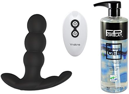 Nalone Pearl Remote Control 360 Degree Rotating Head P Massager &amp; 17 Oz Premium Water-based Forplay Lubricant