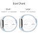iGK Replacement Bands Compatible for Fitbit Alta and Fitbit Alta HR, Newest Adjustable Sport Strap Smartwatch Fitness Wristbands with Metal Clasp Sky Blue Small