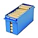 MMF Industries Porta-Count Extra-Capacity Rolled Coin Nickel Storage Tray, 3.75 x 5 x 10.5 Inches, 100 Dollar Capacity, Blue (212070508)