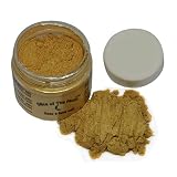 Slice of the Moon: Classic Gold Mica Powder 28g, Natural Mineral Mica, Cosmetic Grade for Lipstick Lip Gloss Bath Bombs Epoxy Resin Face Blush Powder Eye Pencil Dye Pigments Candle Making